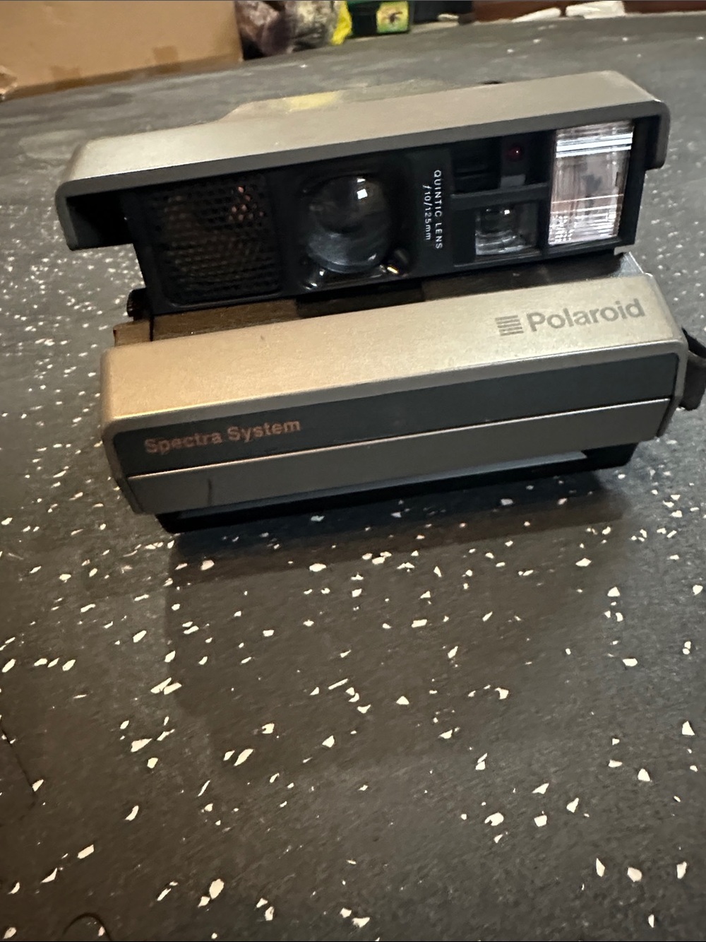 Vintage Polaroid Spectra System Instant Film Camera Quintic Lens Grey Untested